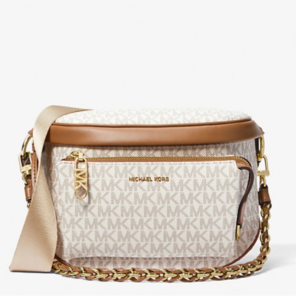 MICHAEL KORS SLATER MEDIUM LOGO SLING PACK